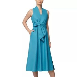 Anne Klein Tie-Waist Midi Dress - Size XXS (NWT)